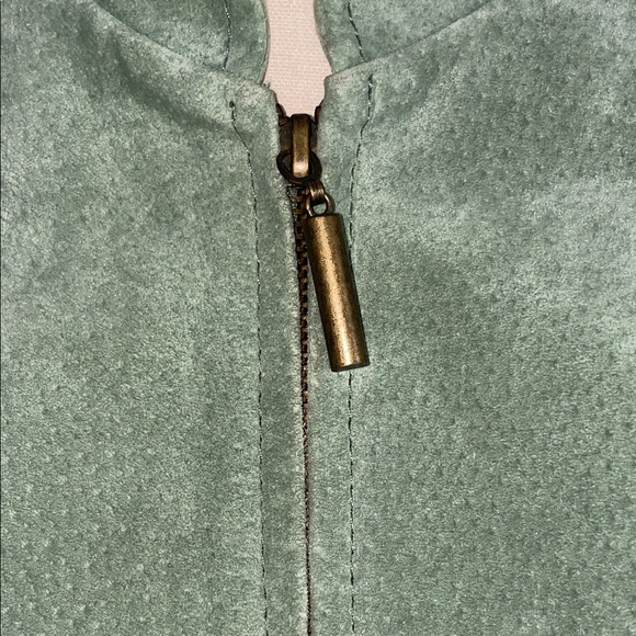 Chico's Sage Green Bomber Jacket - Picture 5 of 9